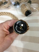 Pendant-Lights Hanging-Lamp Hemp-Rope Attic Vintage Industrial-E27 Retro Living-Room/bar