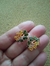 INALIS-pendientes de cobre multicolor para mujer, joyería femenina de la paz, de árbol de oliva, CZ, regalo de Festival