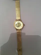 Orpesa-Reloj de pulsera mecánico para Mujer, pulsera de malla de acero inoxidable, Reloj femenino elegante