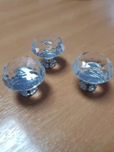 NAIERDI Base de oro en forma de diamante de cristal de diseño de perillas de vidrio armario tiradores pomos de cajones manijas del Gabinete de cocina manija de los muebles