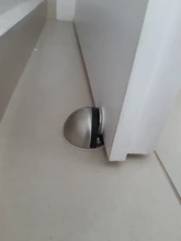 Door-Stopper Non-Punching-Sticker Rubber Stainless-Steel Magnetic NAIERDI Hidden Floor-Mounted