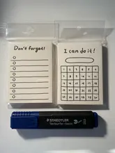 Yoofun-Bloc de notas creativo para la agenda diaria, 50 hojas, para la agenda, suministros escolares, papelería