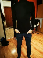 COODRONY-suéter de cachemira cálido y grueso para hombre, suéteres de cuello alto, Jersey ajustado de lana clásica, de punto, para invierno