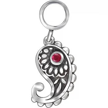

Esthete pendant with 2 corundum in black silver