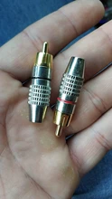 RCA Male Connector Audio-Cable-Plug Cctv-Camera Video Non-Solder-Plug-Adapter Solder-Free