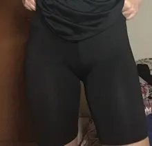 Pantalones cortos delgados de Fitness para mujer Casual pantalones delgados de verano de cintura alta hasta la rodilla pantalones cortos negros ajustados Streetwear