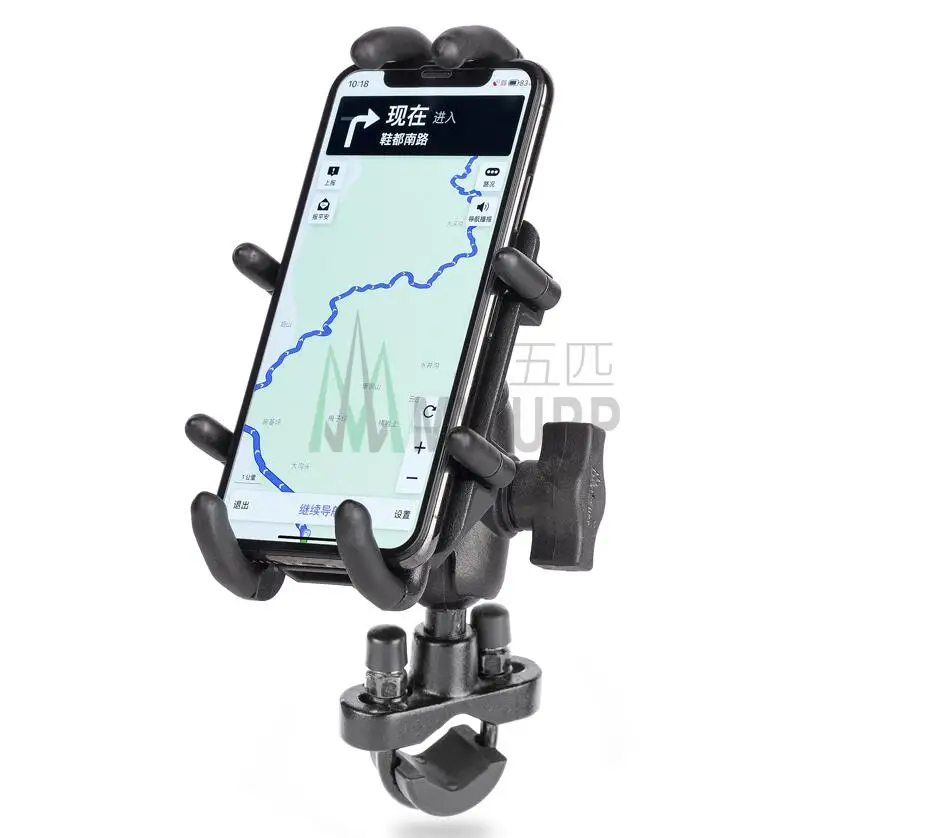 Günstige Aluminium Motorrad Lenker Auto Saugnapf Halterung + 9CM Buchse Arm w Schnell Grip Telefon Halter für smartphones für RAM Halterungen