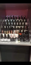 Organizador de exhibición de esmalte de uñas acrílico, 2-3-4-5-6-7 capas, manicura, cosméticos, soporte para presentación de joyería, caja de maquillaje de acrílico transparente