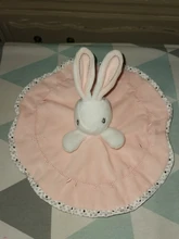 Conejo Kawaii de peluche, edredón para bebé, animales de peluche, juguete suave para dormir para bebé, regalo de Navidad para bebé