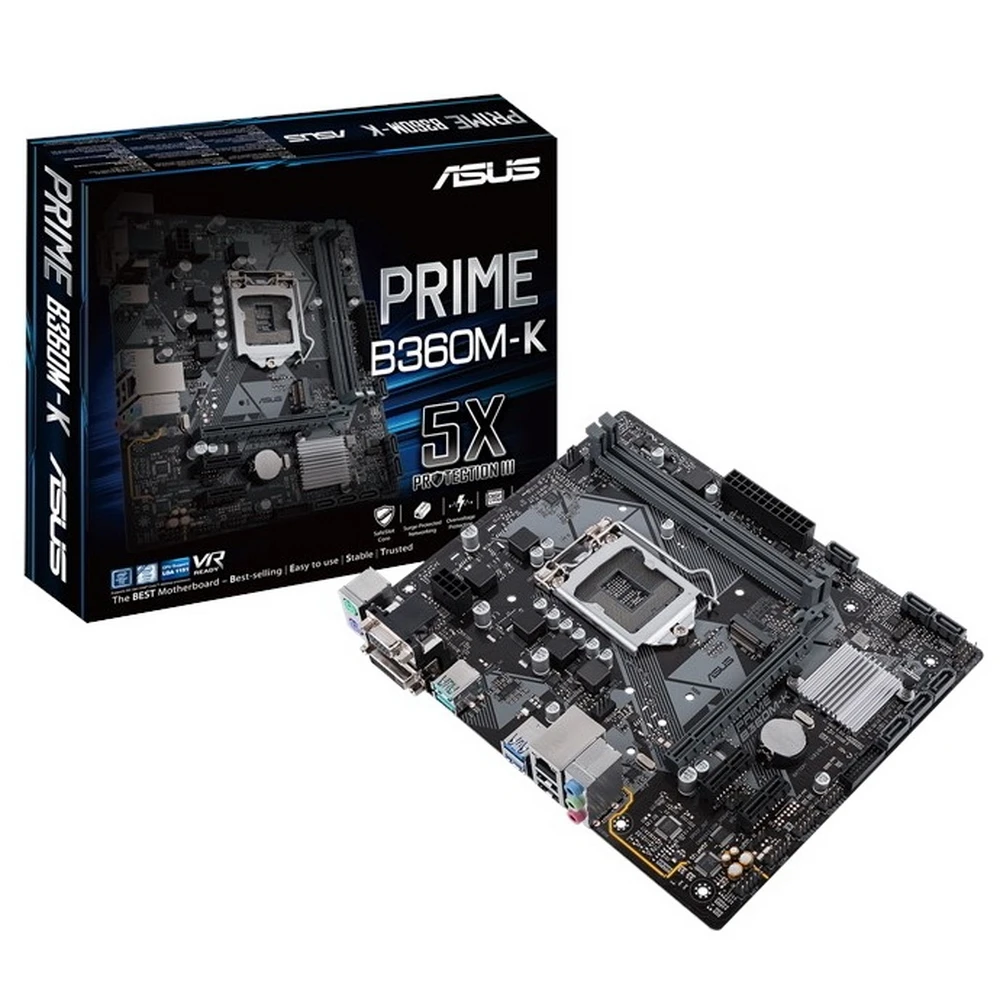 Материнская плата ASUS PRIME B360M-K | Компьютеры и офис