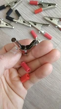 Connector Battery-Plug Alligator-Clips Crocodile-Clip Test-Probe Plastic-Handle Metal