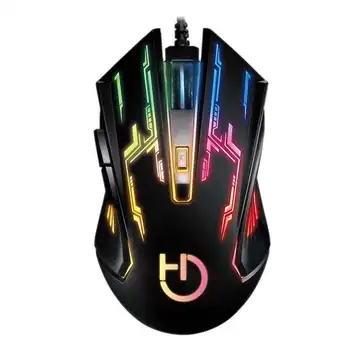 

Mouse hiditec gaming gx12 gmo010002-optical sensor-1000-2400dpi-customizable 7 colors-Accel. Max. 10g-ergonomic-usb