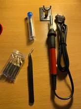 Iron-Tips Repair-Tools Soldering-Iron-Stand-Cleaner Welding-Gun Temperature Adjustable