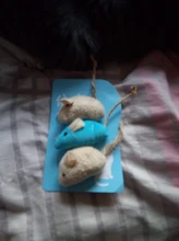3pcs New Plush Simulation Mouse Cat Toy Plush Mouse Cat Scratch Bite Resistance Interactive