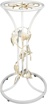 

Exclusive floor single stand for Flowers "Birch" 2 option with artistic forging for the apartment of the House office