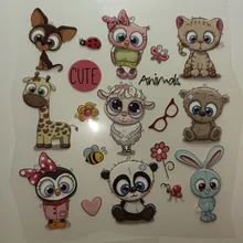 Heat-Transfers T-Shirt sticker Applications Animal Child Cute ZOTOONE Iron-On for DIY