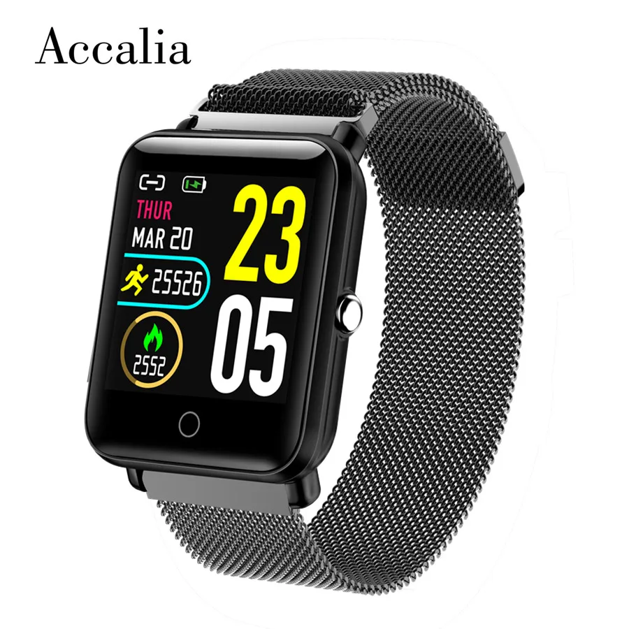 

Accalia NY88 blood pressure measure IP68 waterproof heart rate detection Strap Replaceable smart watch man support android ios