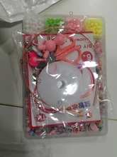 Cuentas hechas a mano DIY de 24 rejillas, juguetes para niños con accesorios, conjunto de pulseras tejidas para niña, fabricación de joyas, juguetes creativos, regalo para niños