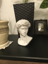 Sculpture Art-Craft Head-Portraits Room-Decor David-Statue Gypsum Practice Michelangelo