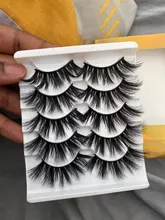 Pestañas tupidas 3d de visón, pestañas largas y gruesas, naturales, maquillaje, 5 pares, 25mm