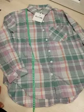 KarSaNy Boyfriend Oversized Shirt Plaid For Women Blouses And Tops Spring Loose Plaid