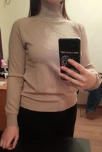 Suéter de cuello alto de Cachemira para mujer, Jersey de punto de manga larga, grueso y suelto, Invierno