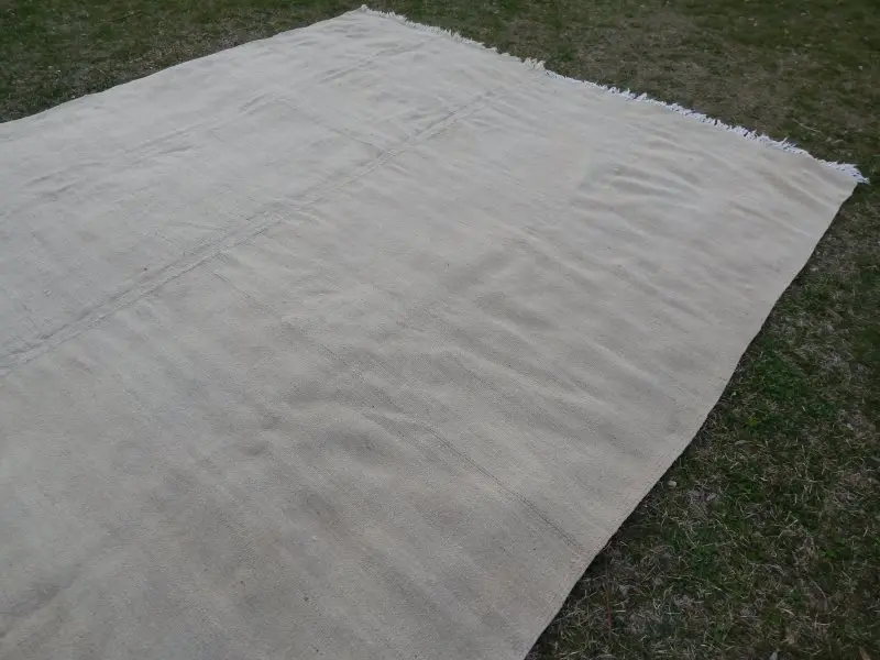 Большой ручной богемный турецкий ковер килим 9'4'' X 10'8''
