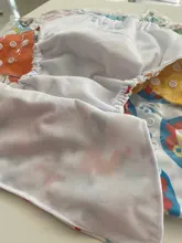 [Simfamily]-Conjunto de pañales para bebé, pañal de tela lavable reutilizable, cubierta ajustable ecológica, 3-15kg