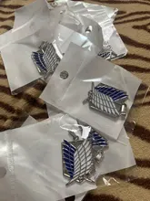 Colgante con diseño de animación de ataque al collar de titanio, cadena con diseño de alas de la libertad, de Metal, Unisex, para Cosplay, cuerpo de vigilancia, Erwin