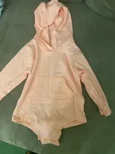 Mono de Pascua para recién nacido de 0 a 24 meses, mono de manga larga de Color sólido, oreja de conejo con capucha, mono de cola, novedad de 2020