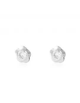 

Earrings Daisy Silver Center cubic zirconia