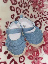 Zapatos de verano para recién nacidos, suela suave, antideslizante, liso con volantes, primeros pasos, 2019