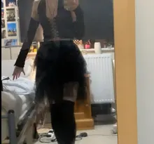 Tulle Skirts Mesh Pleated Irregular High-Waist Korean Womens Fashion Elastic for Sexy