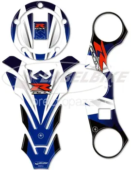 

3D stickers blue GSX-R compatible protectors for motorcycle suzuki GSXR 600-750 2006-16