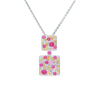 

Silver Pendant with cubic zirconia sunlight sample 925 test