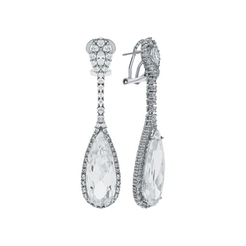 

Silver earrings with cubic zirconium sunlight sample 925