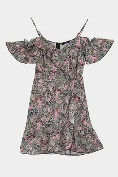 

Trendyol Flower Decorated Flounces Dress TWOSS20EL2614