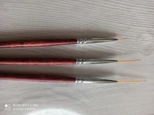 EZONE 3 uds cepillo de pintura pincel de punta fina de diferente tamaño de línea de arte pluma de dibujo pintura óleo acuarela de la Oficina de la Escuela de