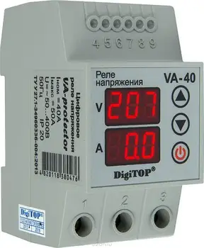 

Digitop va-40a. Voltage control relays with current control at 40A.