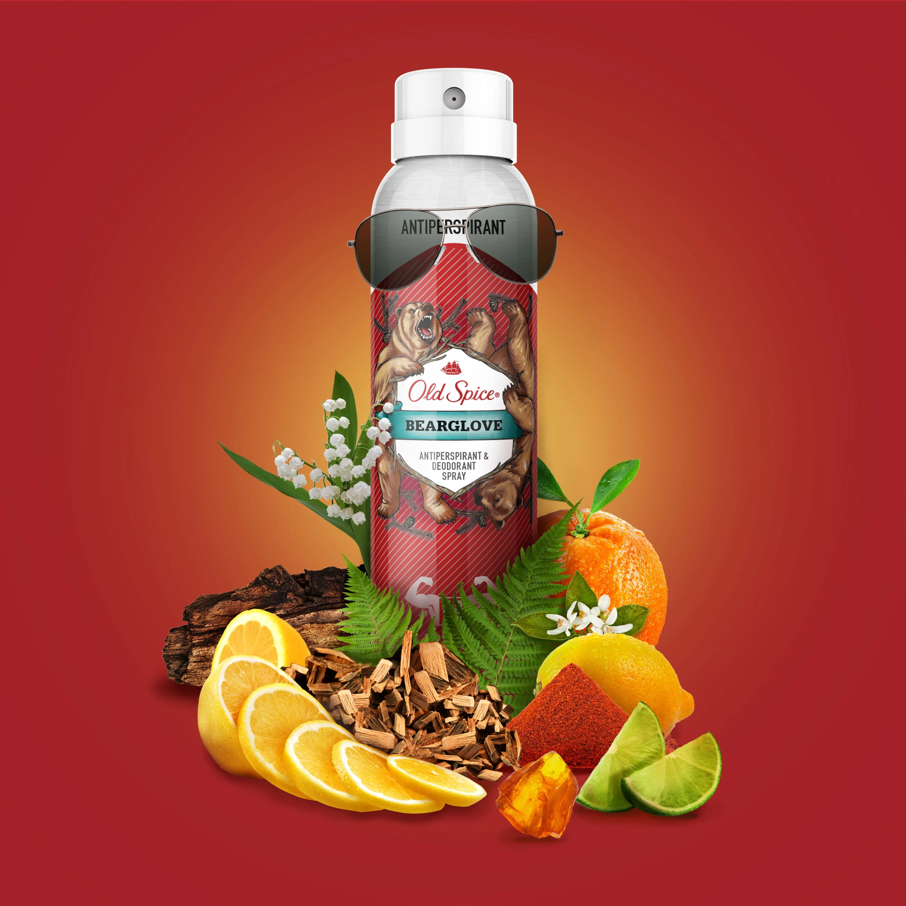 Аэрозольный дезодорант-антиперспирант Old Spice Супермощный аромат Bearglove 150 мл