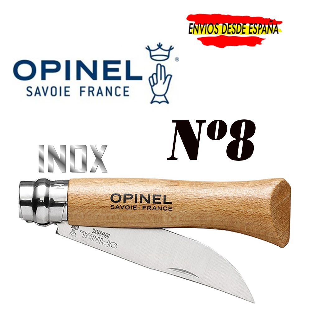 Navajas Opinel, Stainless Steel, Hunting Knife, Field Knife, 3 Measures  Available, No. 6, 7 And 8 - Kitchen Knives - AliExpress