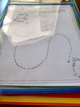 Hot-10 bolsillos de borrado en seco, bolsillos de gran tamaño de 9x12 pulgadas, organización perfecta para el aula, bolsillos reutilizables de borrado en seco, enseñanza S