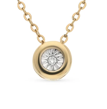 

Gold pendant with diamonds sunlight sample 585