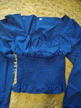 Short Blouses Womens Tops Long-Sleeve Vintage Square-Collar Casual Simple New Bow Solid