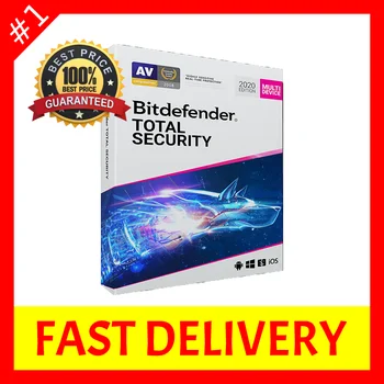 

Bitdefender Total Security 2020/2019 - 90 days 3 Months 5 devices 5 PC