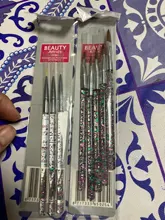 Juego de delineadores para decoración de uñas, set de pinceles de decorado de uñas en acrílico, brochas ligeras de gel UV de manicura con pluma resistente, 8 uds