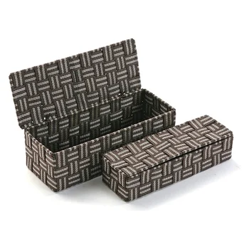 

Set of Stackable Organising Boxes Textile (2 Pieces) (11,5 x 9 x 29,5 cm)