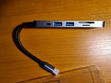 GOOJODOQ USB C HUB de USB 3,0 tipo C Hub adaptador HDMI compatible con thunderbolt 3 PD USB-C Dock para iPad Macbook interruptor de Nintendo