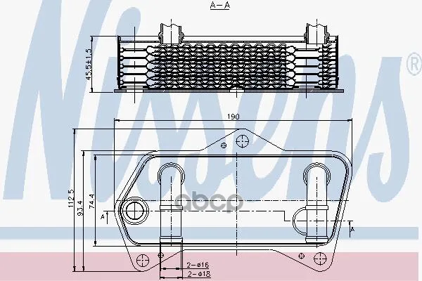 Радиатор Масляный Vag G5/Tiguan/Passat/A3/Octavia 1.4t-3.6/1.9td-2.0td 03- Nissens 90653 Nissens арт. 90653