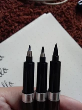 Pluma de pincel de 3 puntas, pluma de caligrafía, palabras aprendiendo chino, papelería, marcadores de dibujo para estudiantes, útiles escolares: Juego de bolígrafos